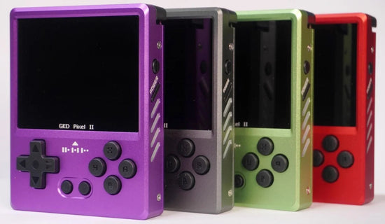 Gkd Pixel 2 Handheld Game Console Portable Retro Nostalgia Game Console Arcade Game Full Metal Body Cnc Gamer Customized Gift SS69