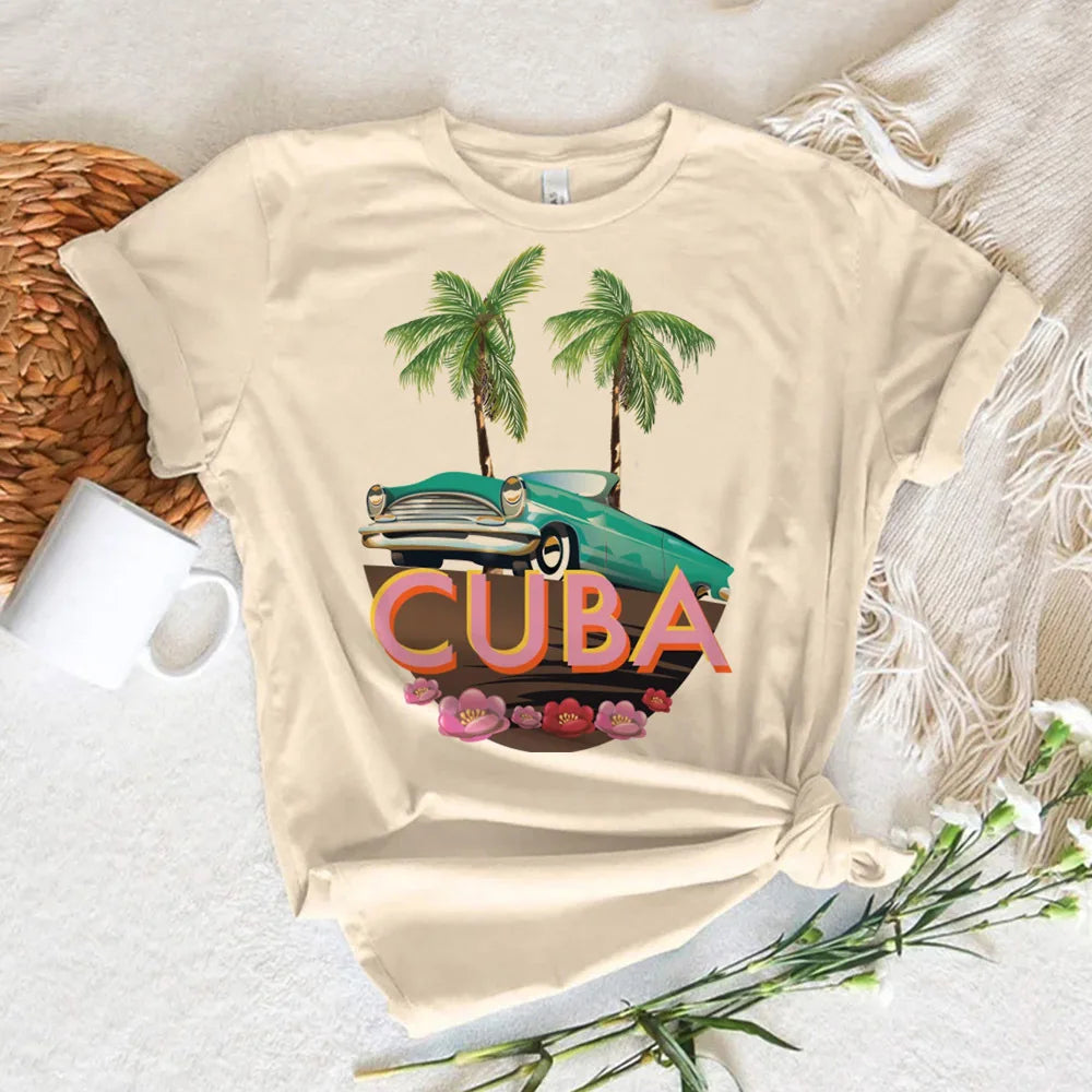 Cuba Tee women athleisure t-shirts girl Japanese streetwear harajuku clothing SS69 11.69 60915 / XXL