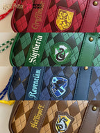 Pinky Harry Potter Shoulder Bag Vintage Preppy Crossbody Bag for Daily Halloween Christmas Birthday Gift for Students Fans Women