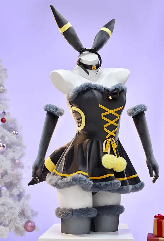 Vaporeon Umbreon Sylveon Anime Cosplay Costume Set for Women Polyester