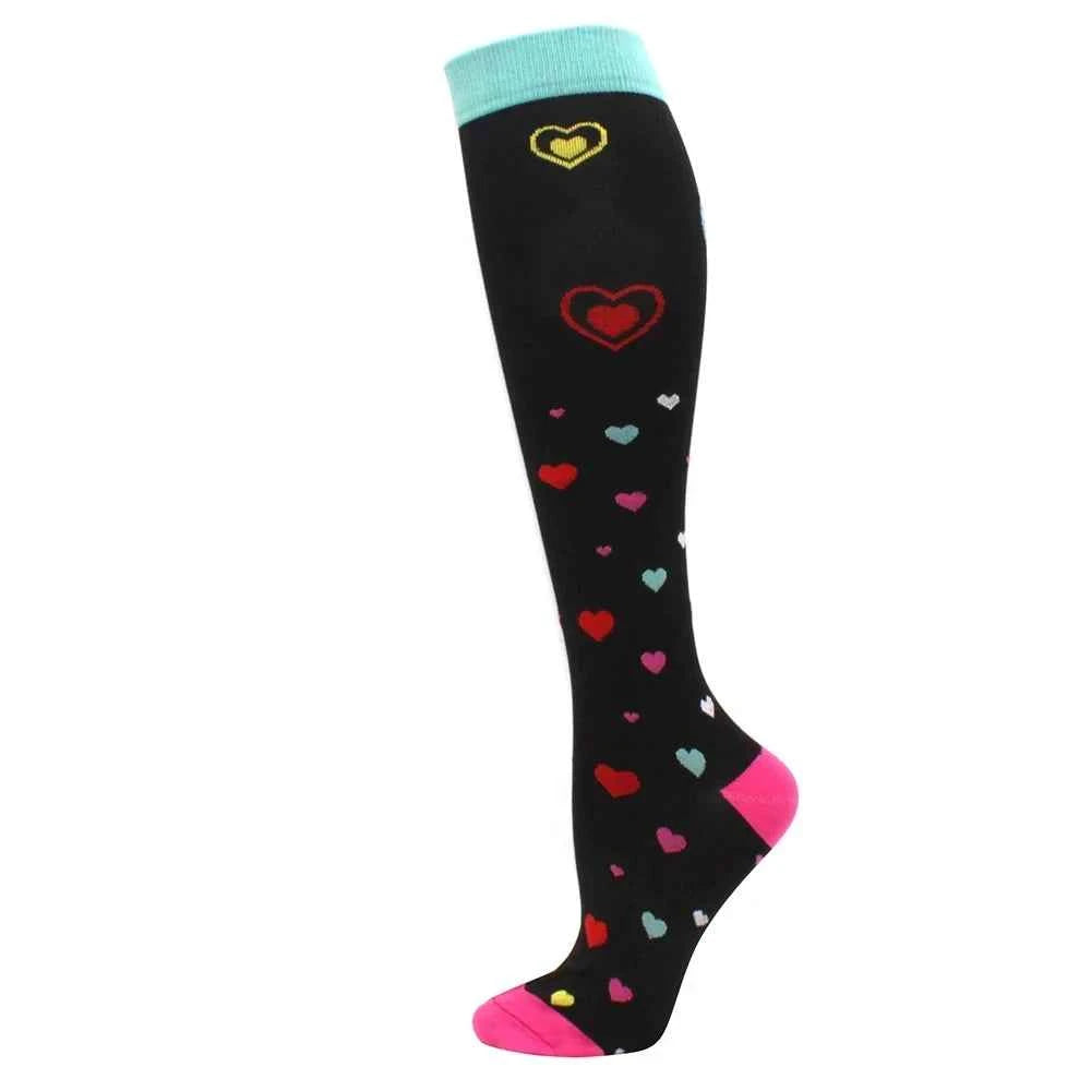 Compression Socks Varicose Veins Blood Circulation Pregnancy 20-30mmhg Nurse Socks Men Women Marathon Golf Cycling Sports Socks