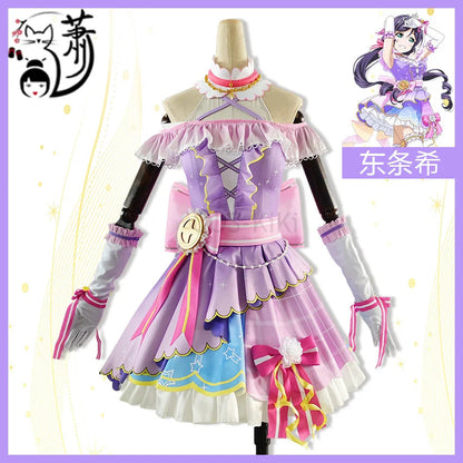 COS-KiKi Anime Lovelive Aqours Tojo Nozomi/Nishikino Maki All Members Fireworks Awakening Lolita Singing Suit Cosplay Costume SS69