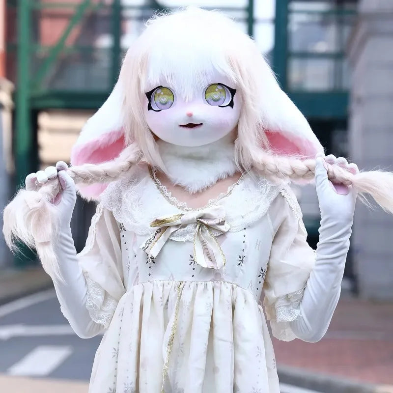 Kig Furry Mask Plastic Headbase for Adult Cosplay Costume