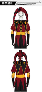 Circus Pierrot Harlequin Clown Cosplay Costume Set for Adults