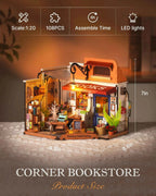 Robotime Rolife Becka's Baking House 3D Puzzle DIY Miniature Dollhouse Kit Amazing Gift for Children DG161