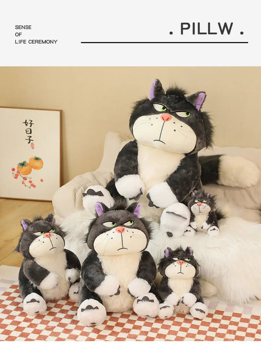 15-35cm Kawaii Cinderella Lucifer Cat Plush Toys Soft Anime Cartoon Princess Kids Stuffed Animals Doll Children's Birthday Gifts SS69