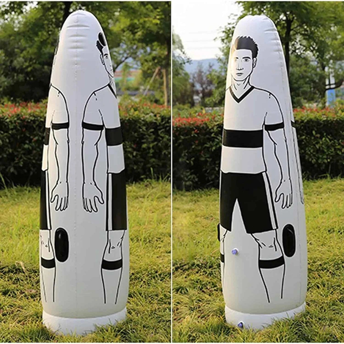 Soccer Inflatable Dummy 175CM Training Dummies Portable Football Practice Equipment Tumbler Mannequin Shield Goalkeeper Defender