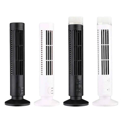 LED Tower Fan Bladeless Tower Fan 90 Degree Oscillating Quiet Portable USB Electric Desk Fan with Light for Home Bedroom Office