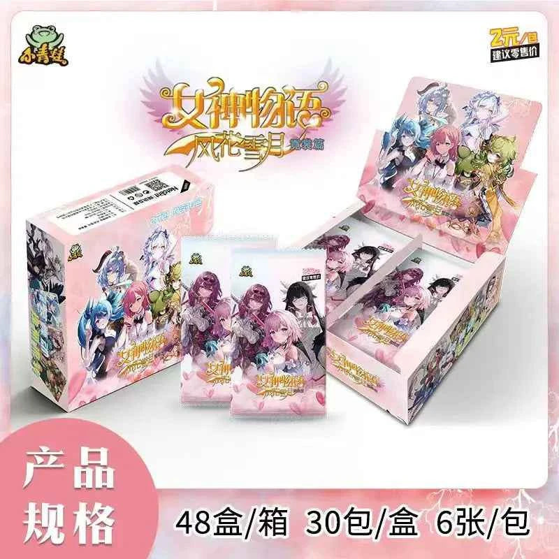 Goddess Story Collection Cards Board Playing Games Carts Paper Kids Toys Anime Gift Table Christmas Brinquedo