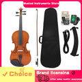 IRIN Acoustic Violin EQ Electric Electroacoustic 4/4 Violin for Performance String Instrument Equipped With Tuner Accessories