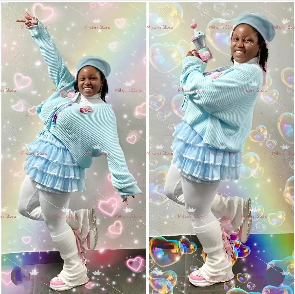 Mikumn Harajuku Sweet Lace Shorts Skirts Y2k Japanese Lolita Kawaii JK Ruffles Bloomers Women Elastic Waist Safety Short Pants SS69
