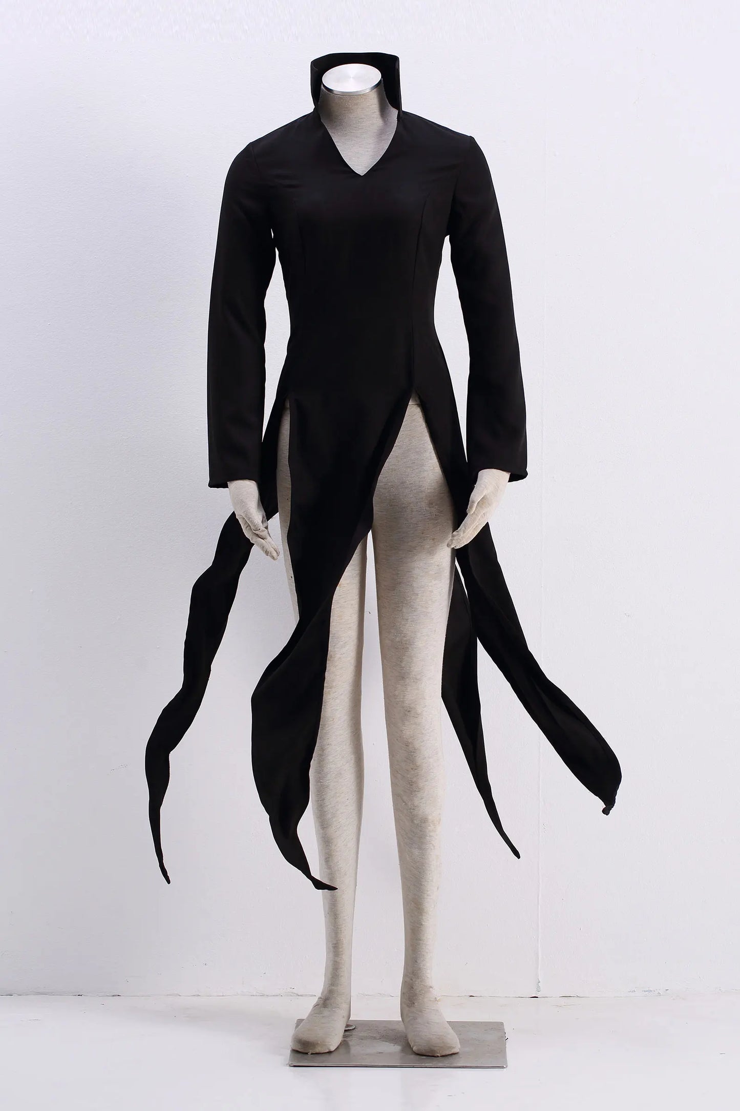 RZCOSYZH Women's Tatsumaki Anime Cosplay Costume Black Polyester Dress
