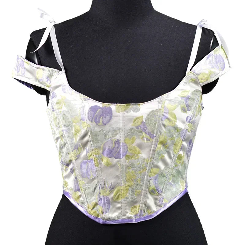 VISIVANEC Lolita Corset Tank Top Women's Slimming Bustier