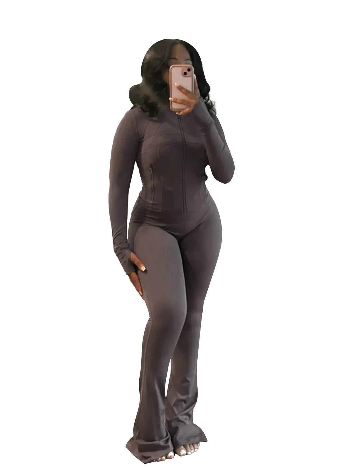 Elegant Sports Women Clothing Sales Long Sleeve Tops Flare Pants 2 Two Pieces Sets Tracksuit Streetwear Jogging Leggings Outfits