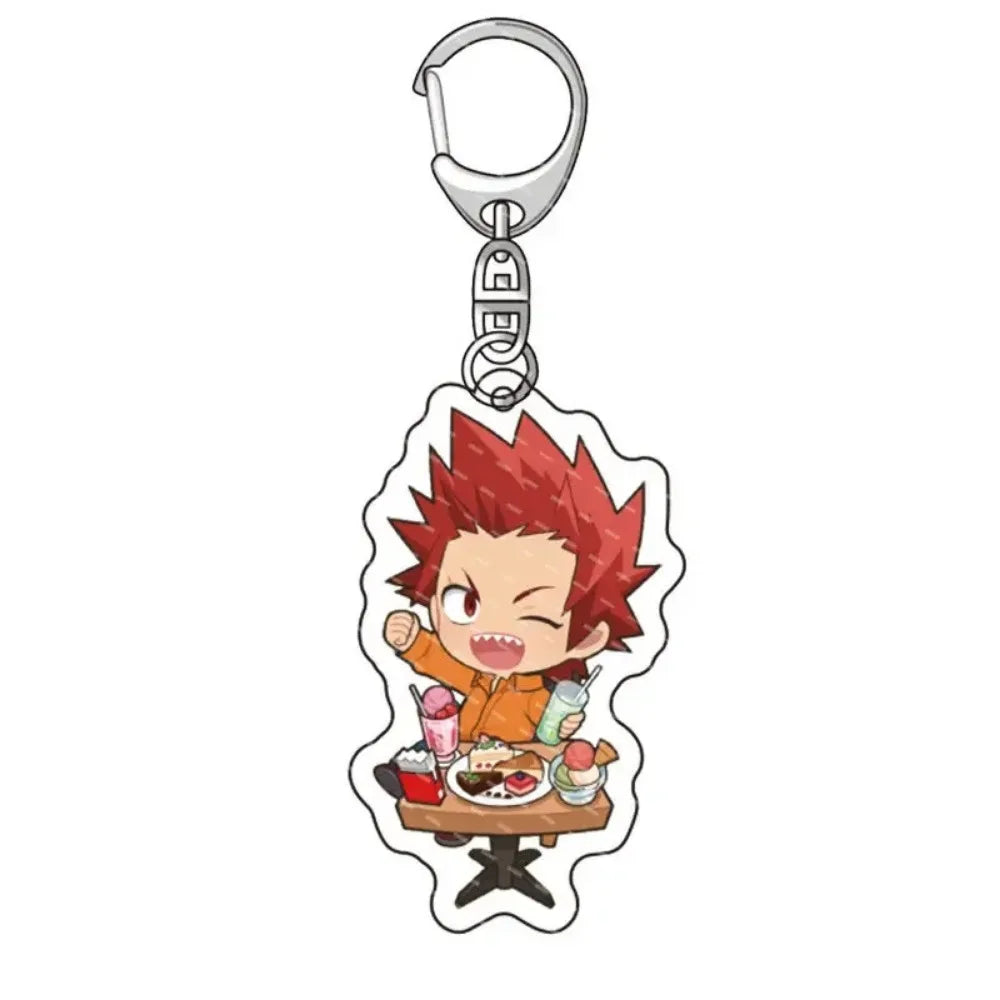 Fashion Anime College Keychain Cartoon Character Double Sided Acrylic Key Chain Fans Collection Jewlry Gift SS69