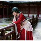 Anime The Apothecary Diaries Maomao Cosplay Costume Red Dance Dress Hanfu Moondance Suit Halloween Party For Women