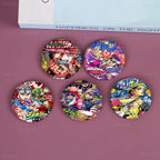 Anime JoJo Bizarre Adventure Soft Button Pin Round Metal Badge Lapel Pin Parts Gift Friends Kid Jewelry