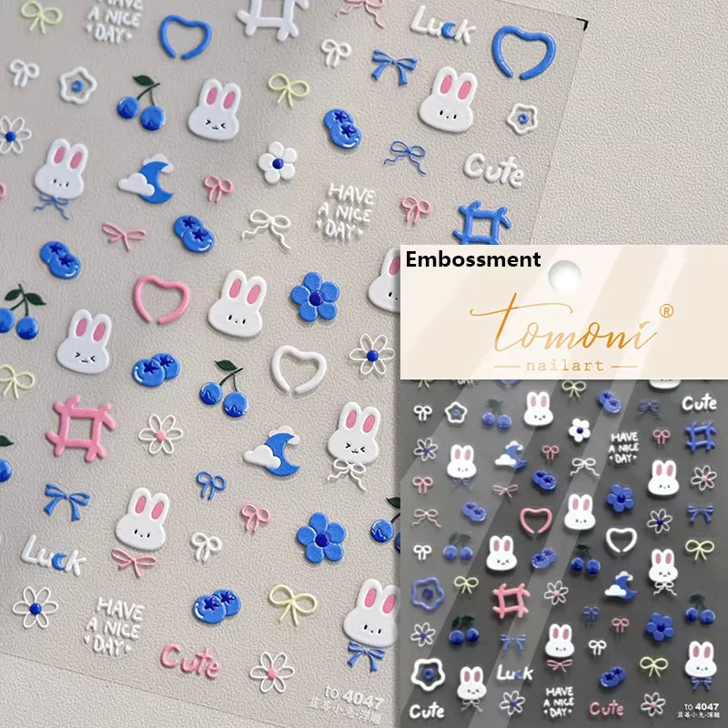 Cute Jelly Pink Cat Paw Print Nail Sticker Kawaii Pink Black Cat Claw 5D Embossed Self-Adhesive Nail Art Sticker Nail Art Decal SS69 7.69 TO4047