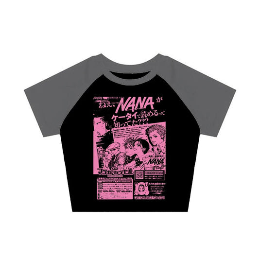 Y2k Nana Osaki Graphic T Shirts  Casual Harajuku Streetwear Japanese Clothes Fashion Rock Punk Sleeveless Tanks & Camis Coquette SS69 15.69 Black7 / L