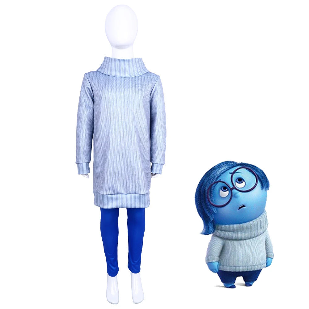 Inside Out Joy Cosplay Jumpsuit for Halloween & Conventions