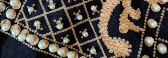 Pearl Embroidery Female Jacket, Full Sleeve Slim Jackets, V Neck, Hidden Button Print Suit, Large Size, Fall Fashion SS69