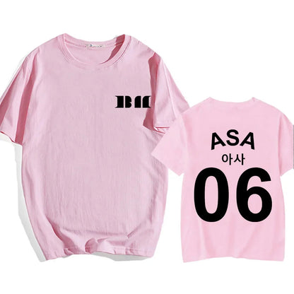 BABYMONSTER Kpop Band T-shirt ASA 06 Tees Short Sleeve Cotton Comfortable Tee-shirt Summer Casual Women/Men Tshirts Streetwear SS69