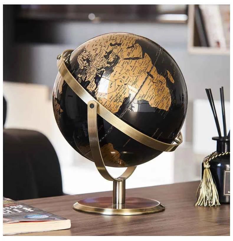 Home Decor Accessories Retro World Globe Modern Learning World Map Globe Kids Study Desk Decor Globe Geography Kids Education