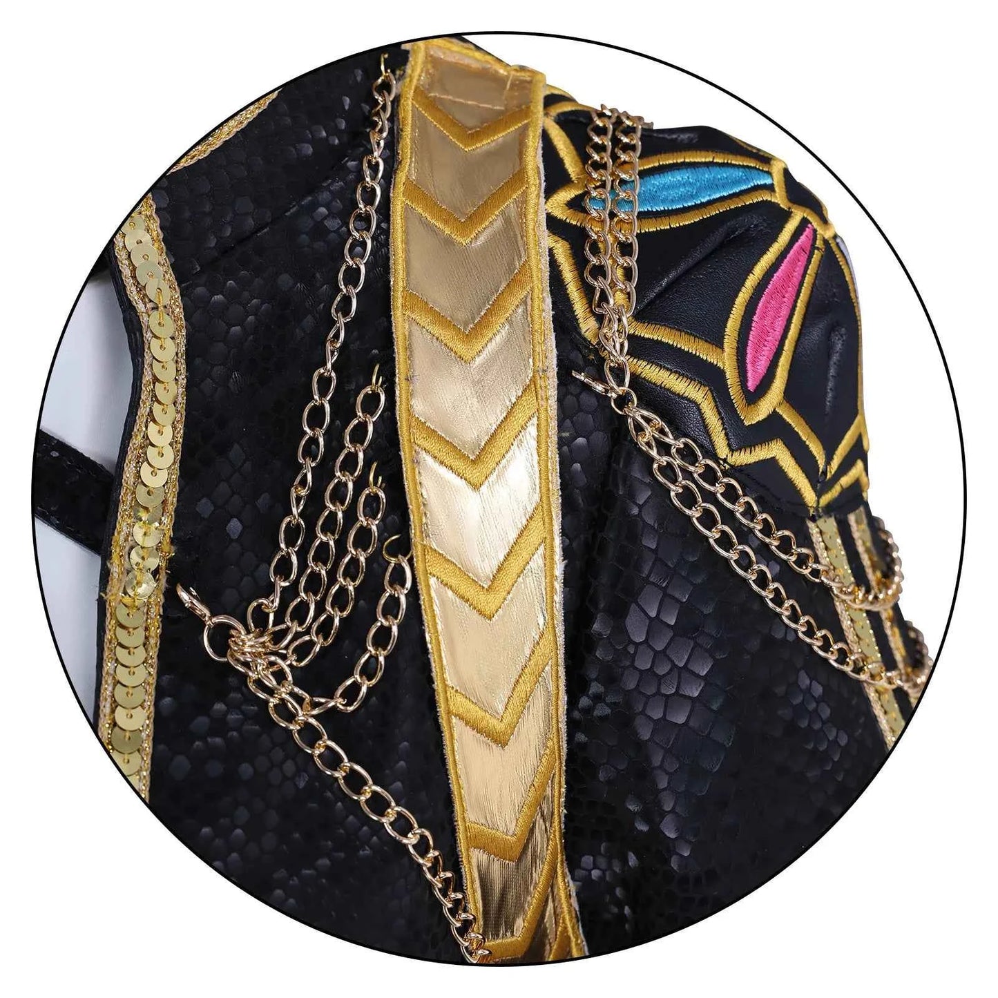 Anime Rumi Cosplay Costume Wig Woman Black White Uniform Christmas Halloween Party Clothing