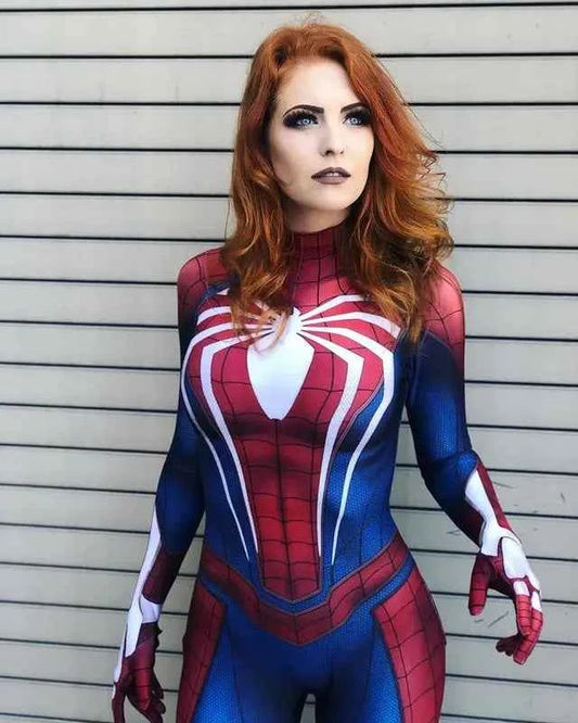 Halloween Woman PS4 Game Spider Superhero Cosplay Costume Bodysuit Zentai Suit Adult  Jumpsuit