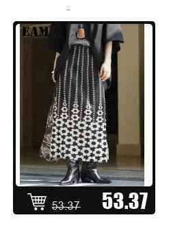 [EAM] Both Side Wear Big Size Knitting Sweater Turtleneck Long Sleeve Women Pullovers New Fashion Autumn Winter 2025 1DE3629