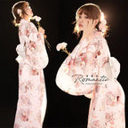 Fashion National Trends Women Sexy Kimono Yukata Dress With Obi Novelty Evening Dress Japanese Cosplay Costume Floral One Size