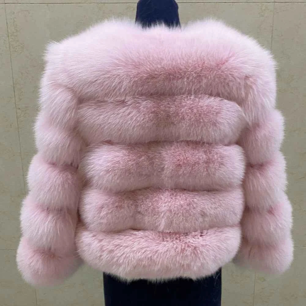 Winter Women's Cold Coat Top Fox Jackets For Women clothing Natural Real fox Fur Jacket Coats For Women Fur Jacket In Promotion
