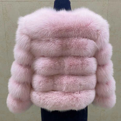 Winter Women's Cold Coat Top Fox Jackets For Women clothing Natural Real fox Fur Jacket Coats For Women Fur Jacket In Promotion
