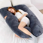 Soft Fleece Pregnant Pillow Gravida U Type Lumbar Pillow Multi Function Side Protect Cushion for Pregnancy Women Dropshipping