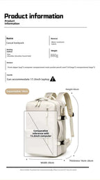 Backpack 45x30x25 Airplane, Cabin Hand Luggage Backpack, Laptop Backpack for Aeroplane Travel, School Backpack, Men Women's Bag