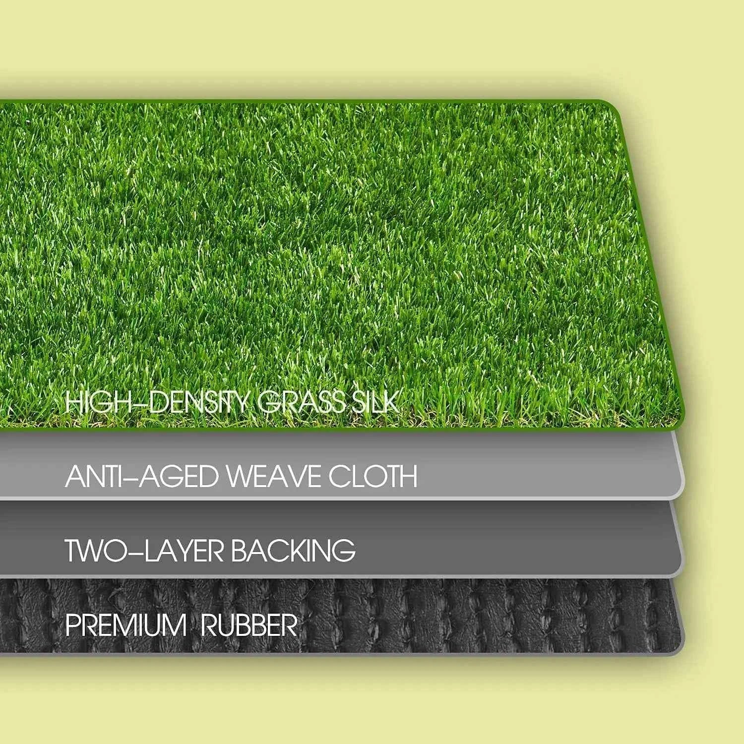 Aritificial Realistic Grass Pad, Simulation Pet Lawn Mats, Thick Synthetic Fake Mat For Outdoor Garden Patio Landscape Dog Pet S
