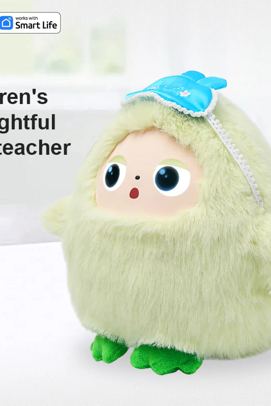 AI Plush Toy W/Smart Voice&LED Eyes,Interactive Companion for Kid/Adult‌Gift-ReadyRechargeable E-Pet open up fun life W/Tuya App