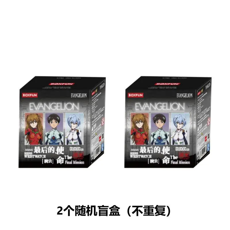 Original Boxfun Eva Evangelion The Final Mission Series Wrist Watch Blind Box Asuka Anime Peripheral Ornament Birthday Gifts Toy