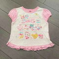 Japanese Sweet Kawaii Cartoon Polka Dot Print T-shirt Women Loose Casual Contrast Color Cute Graphic Tees Y2k Aesthetic Tops New