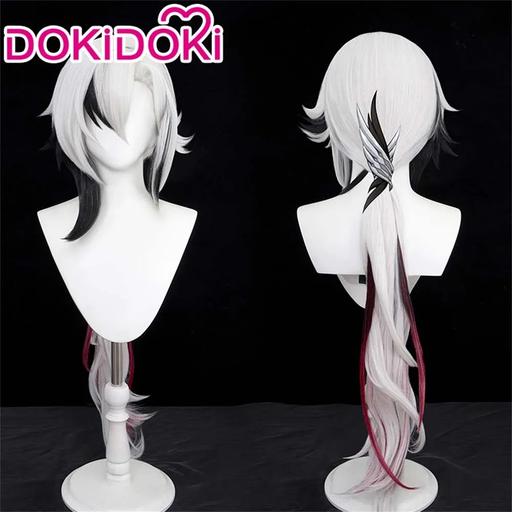 Genshin Impact Arlecchino Cosplay Costume Set with Wig