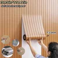1 Roll Self-Adhesive Wall Panel Sxp Foam Stickers Peel and Stick 3D Wall Sticker Easy to DIY Suitable for Ceiling, Living Room