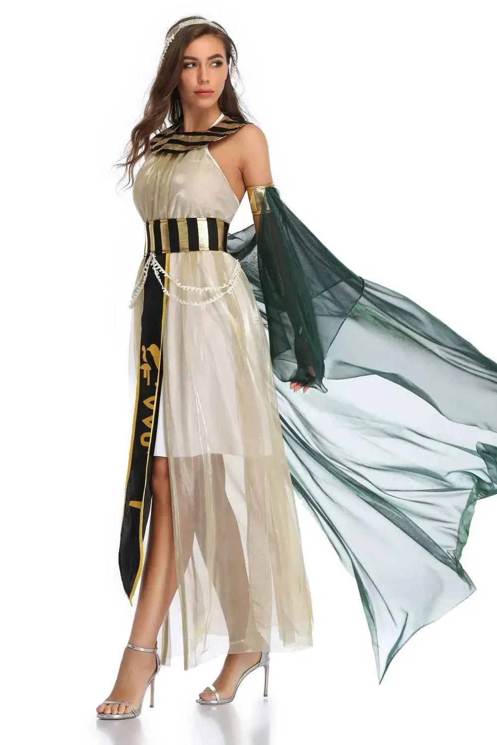 Halloween Costume Cos Egyptian Pharaoh Queen Greek Goddess Costume Stage Opera Performance Costume