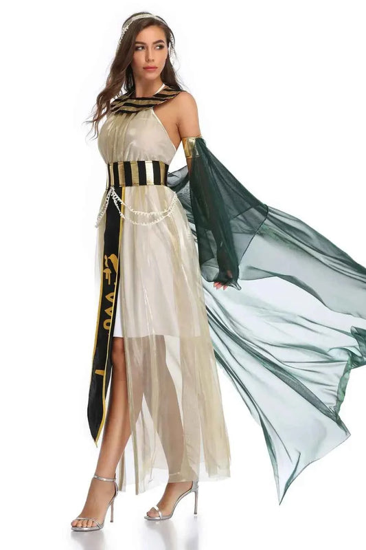 Halloween Costume Cos Egyptian Pharaoh Queen Greek Goddess Costume Stage Opera Performance Costume