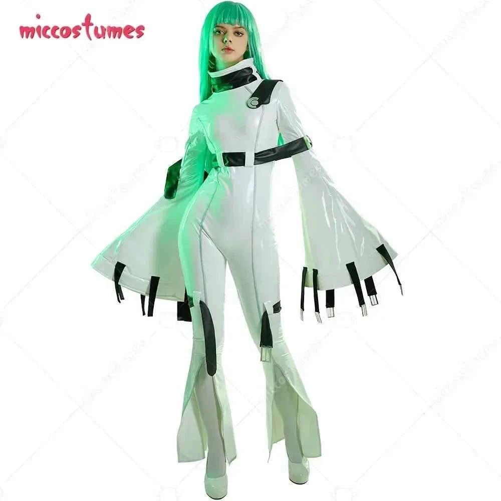 Miccostumes Women's Anime Cosplay Jumpsuit with Choker and Stockings
