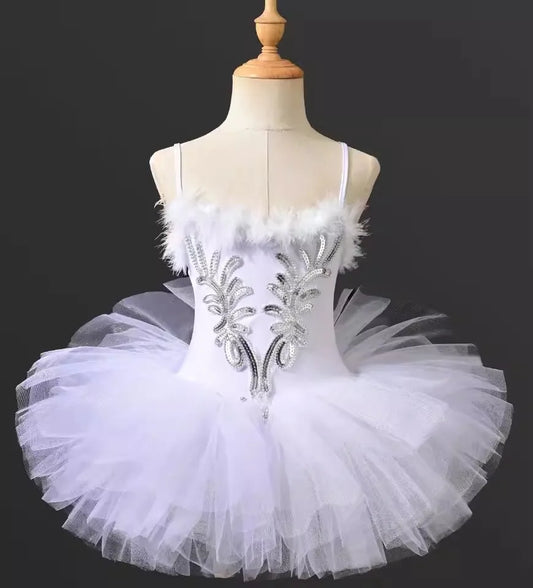 SS69 Girls Ballet Tutu Leotard Princess Performance Dance Dress Polyester
