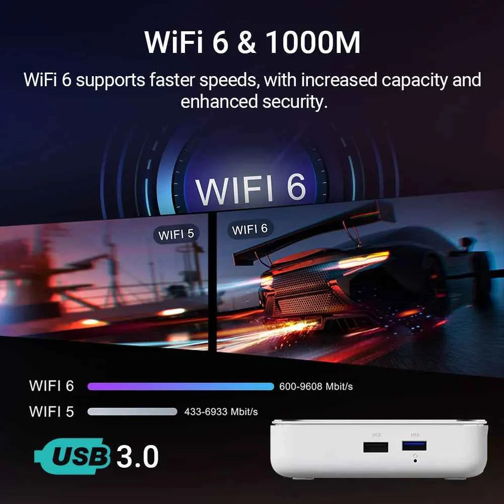 HOMATICS Box R 4K Plus TV Box AndroidTV 14 Netflix Google Certified Amlogic S905X4 4G32G Support DTS Dolby Audio AV1 Wifi6 BT5.0