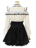 Japanese Mine Tie Sweet Bow Long Sleeve Chiffon Shirt Liz High Waist Elastic Slim Pleated Plaid Skirt Sets Short Skirts Women