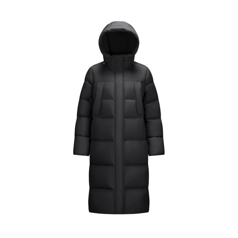 Semir Women's Long Hooded Down Jacket - 90% Duck Down