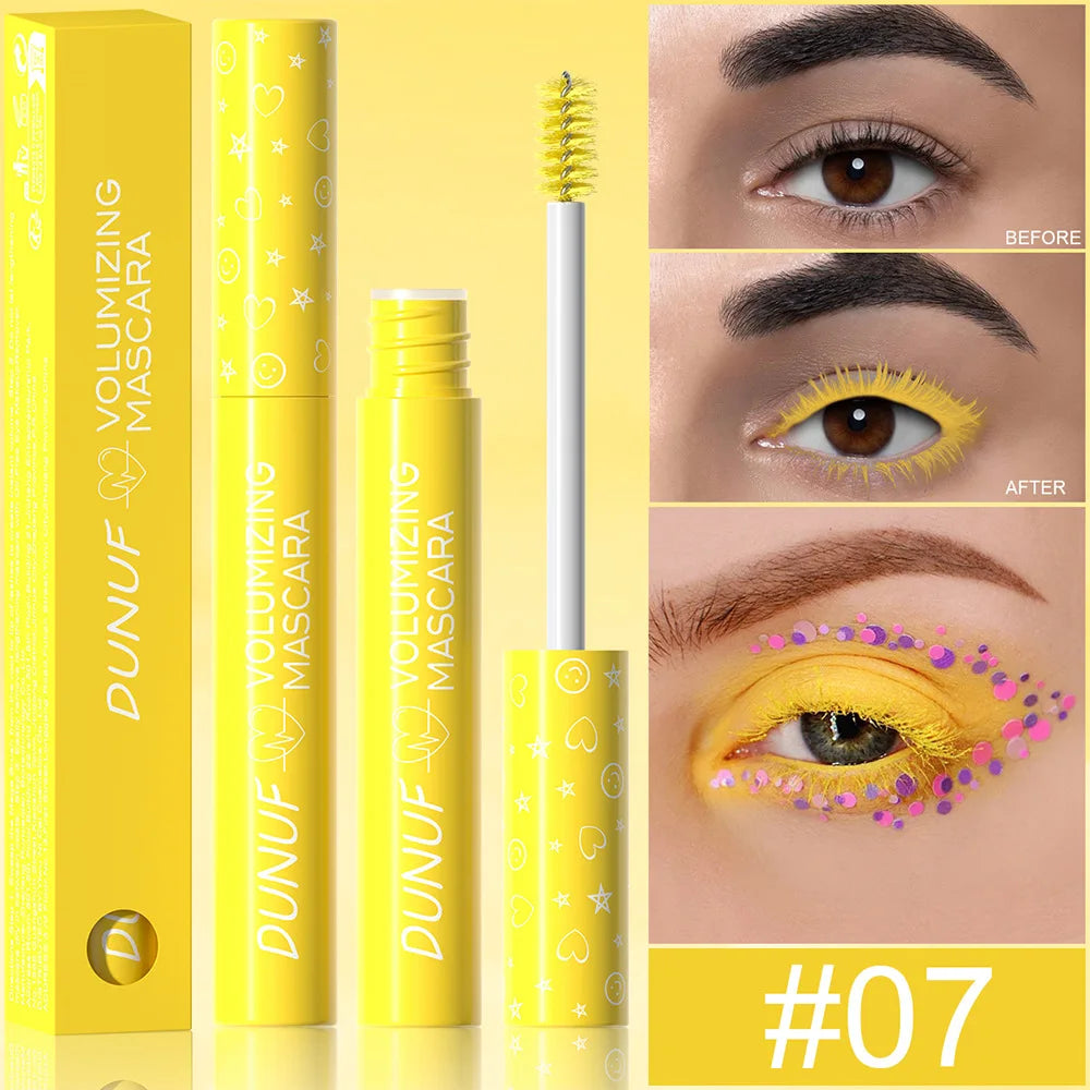 Colorful Curling Mascara Waterproof Fast Drying Eyelashes Extension Multicolor Lashes Makeup Lasting Waterproof White Mascara SS69