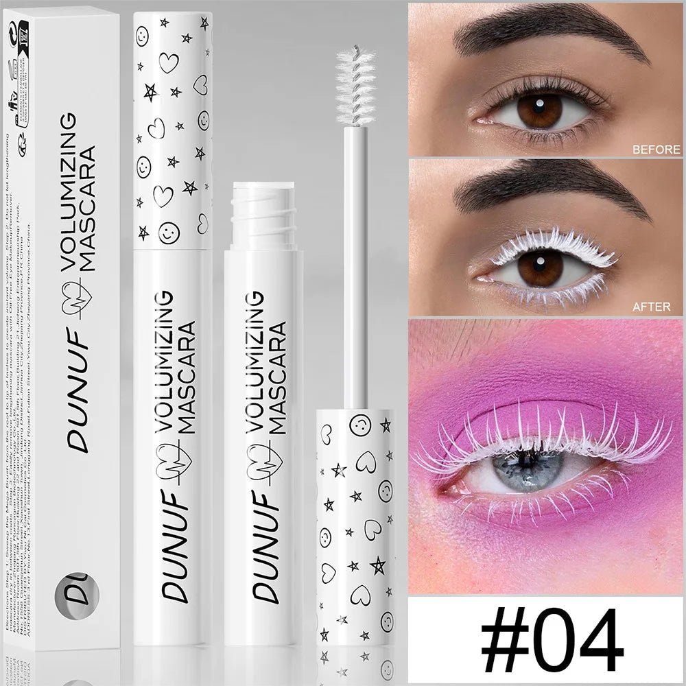 Colorful Curling Mascara Waterproof Fast Drying Eyelashes Extension Multicolor Lashes Makeup Lasting Waterproof White Mascara SS69